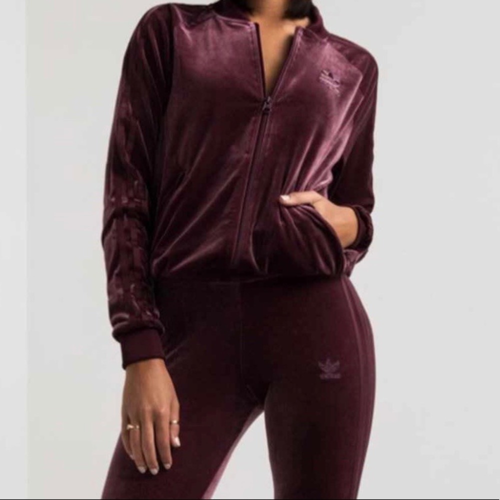Adidas Velour Track Jacket